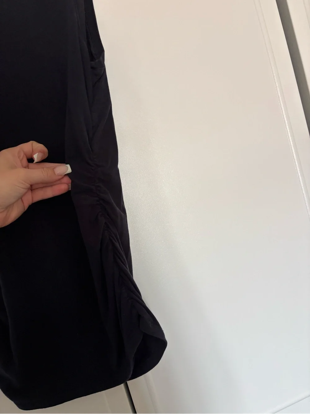 Michael Kors y2k Black Zip-Shoulder Sleeveless Tank